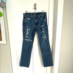 J. Crew Vintage Straight Distressed Jeans Size 29